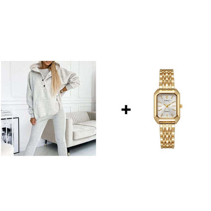 Hooded Casual and Comfortable Sweatshirt Suit