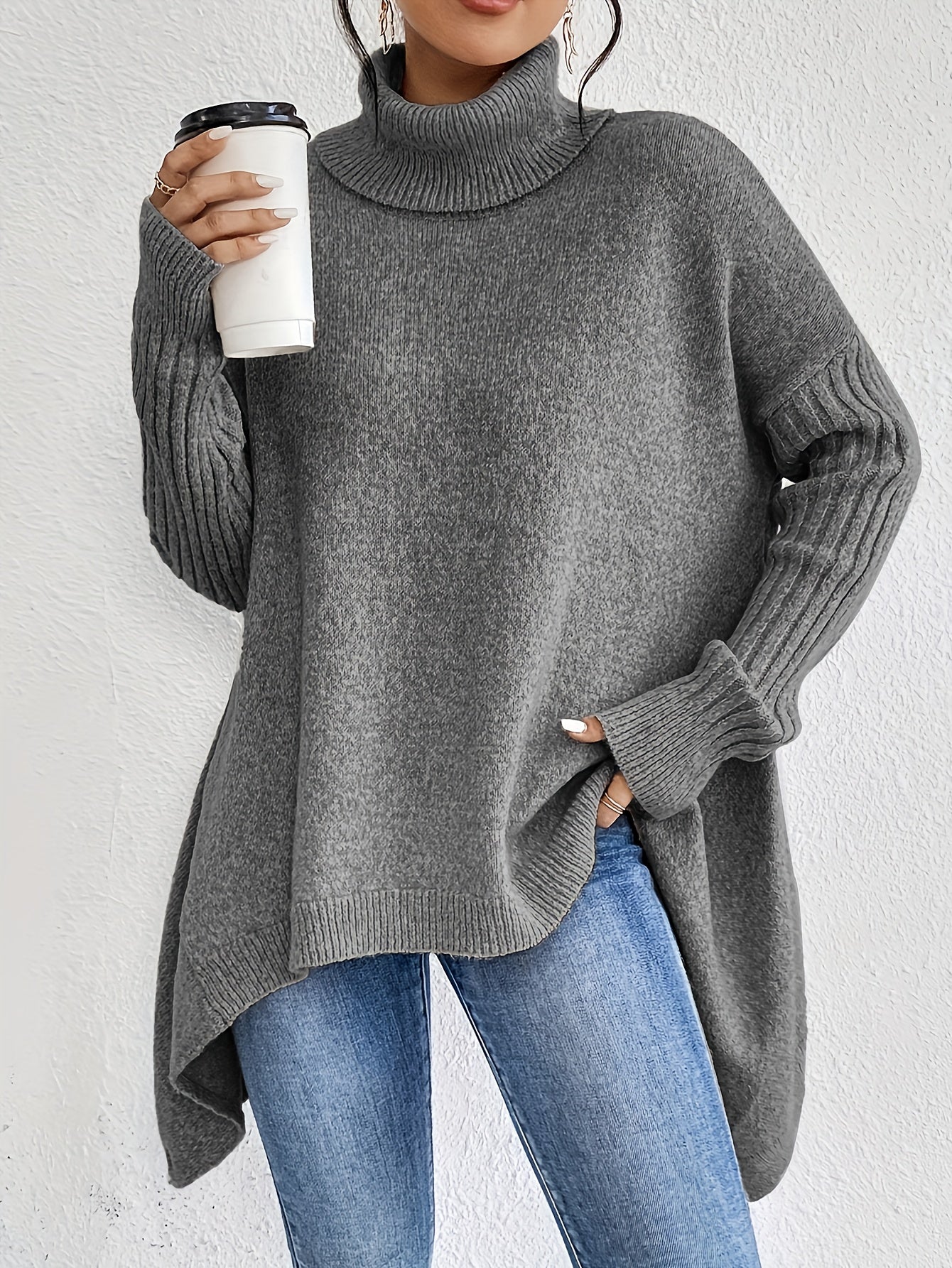 Aura Soft High Neck Jumper.