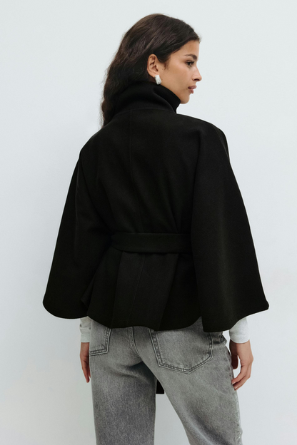 OLIVIA | Belted Cape Jacket