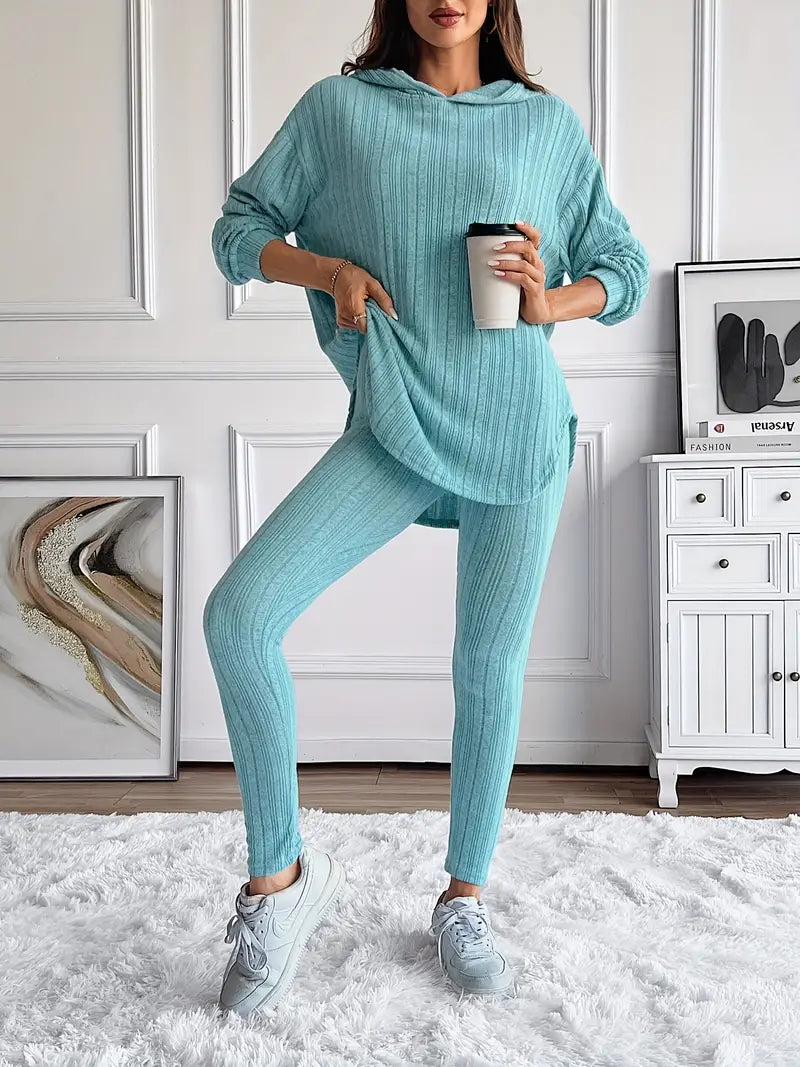 Soho Ribbed Knit Lounge Set