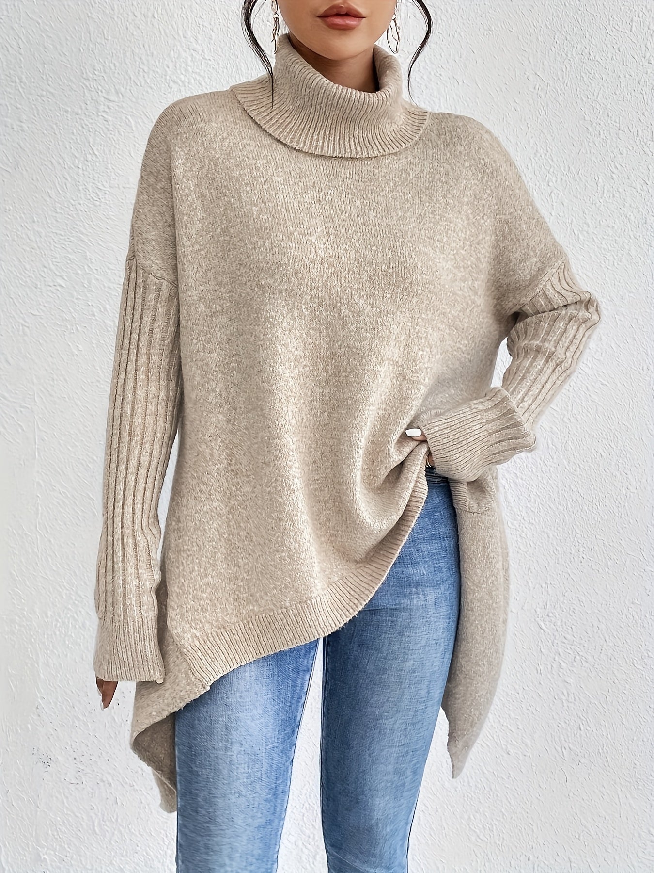 Aura Soft High Neck Jumper.