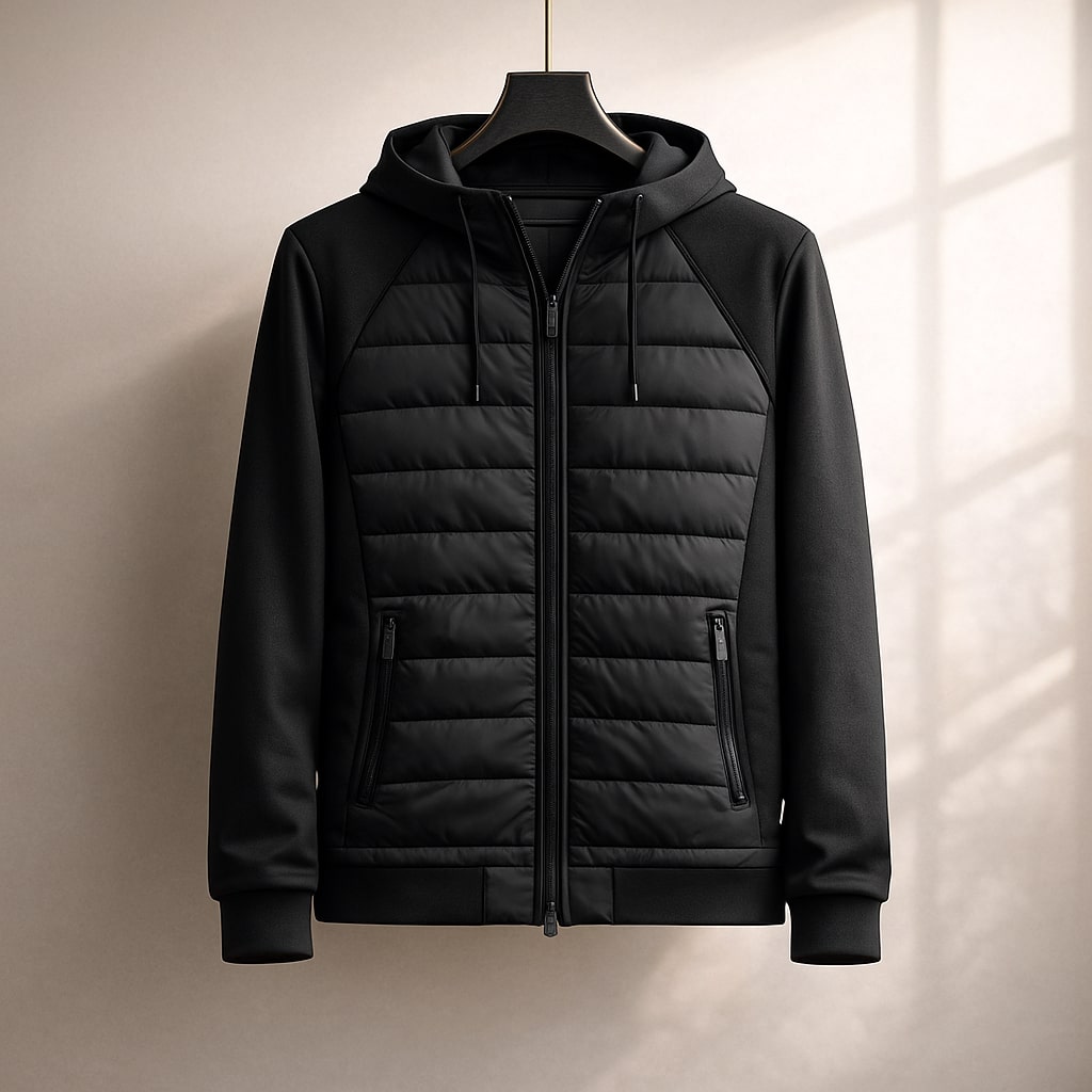 Marco Quilted Zip Hoodie