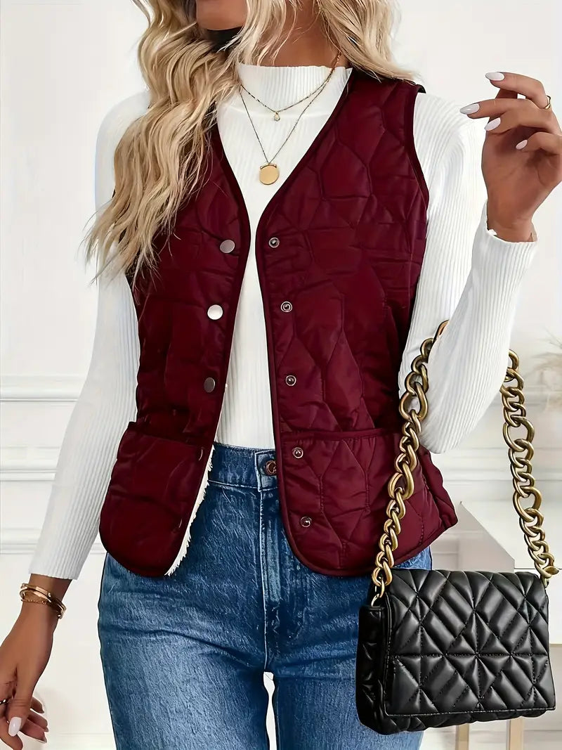 Summit Quilted Bomber Vest