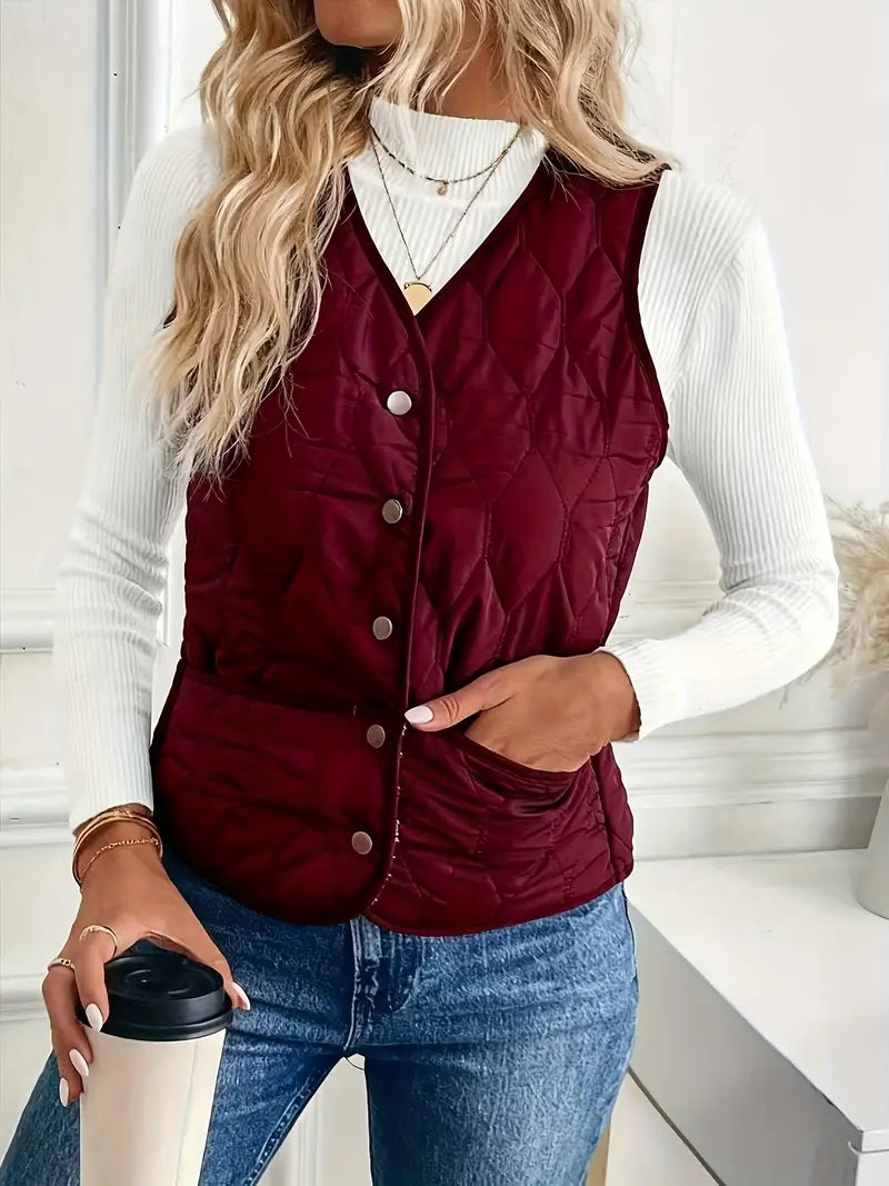 Summit Quilted Bomber Vest