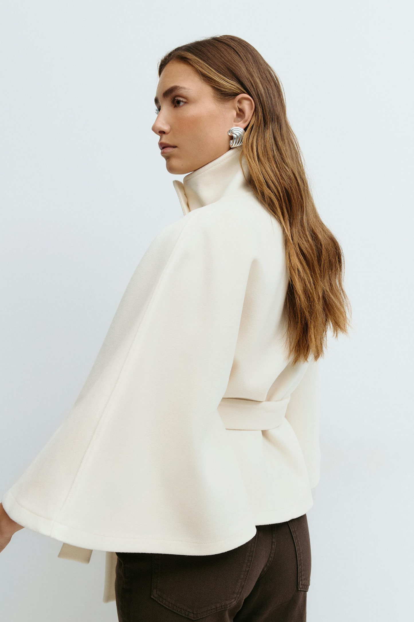 OLIVIA | Belted Cape Jacket