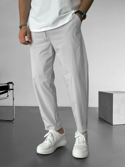 Essential Tapered Drawstring Trousers