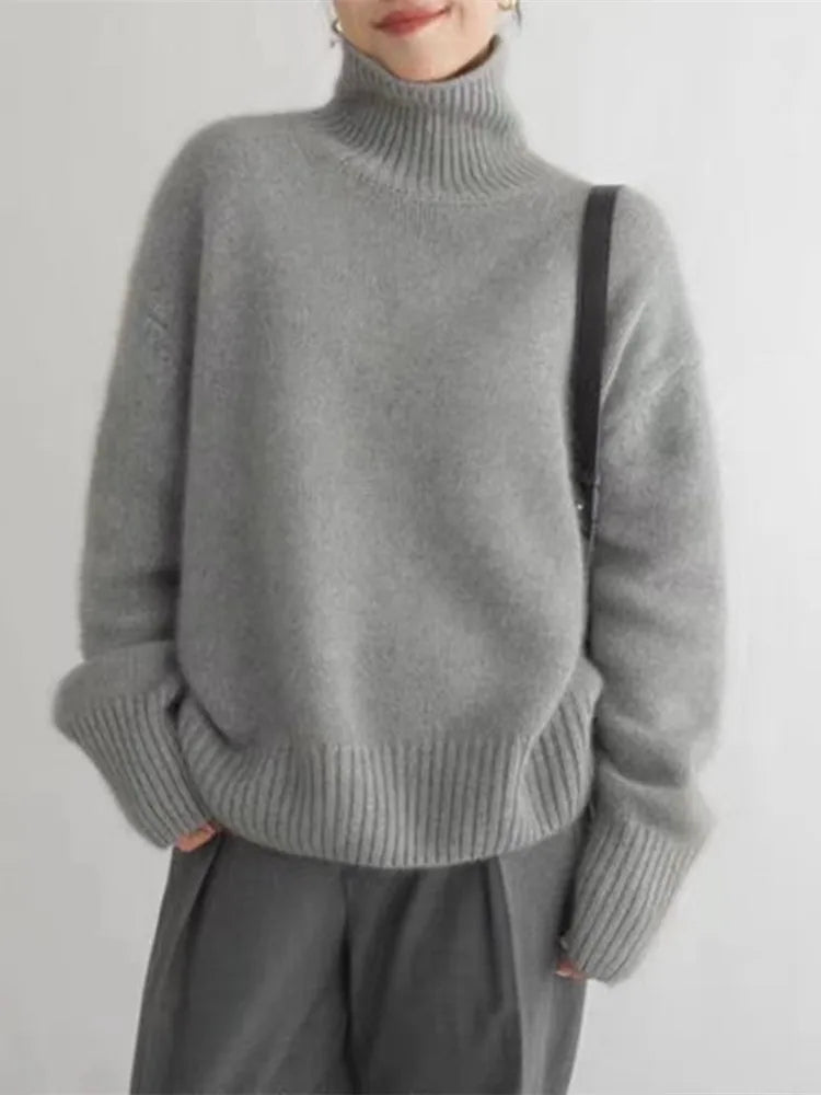 Lena Cashmere Turtleneck Jumper
