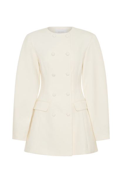 Beatrice Blazer Mini Dress - Ivory