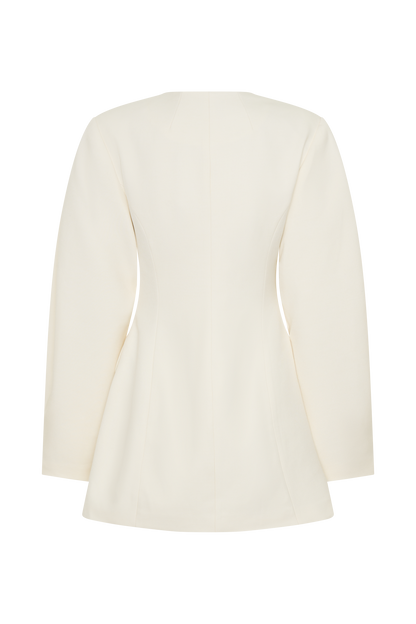 Beatrice Blazer Mini Dress - Ivory