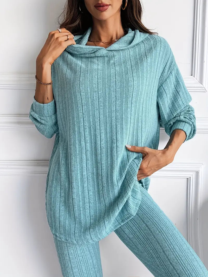 Soho Ribbed Knit Lounge Set