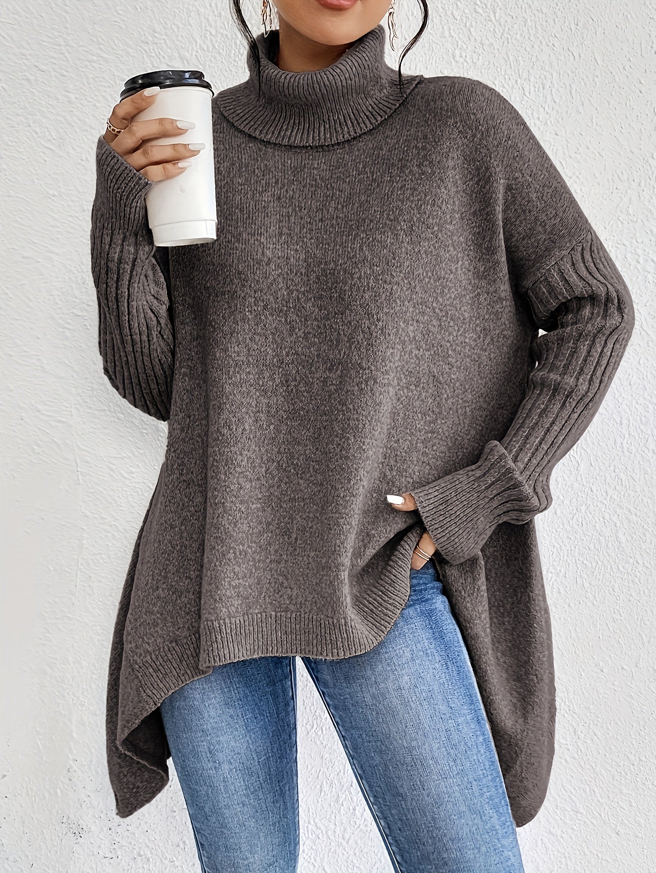 Aura Soft High Neck Jumper.