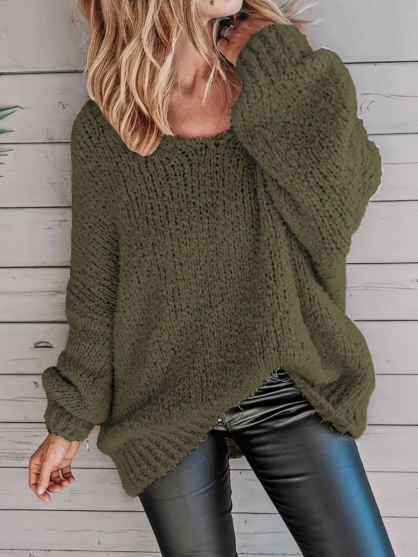 Donnette - Round Neck Long Sleeve Sweater