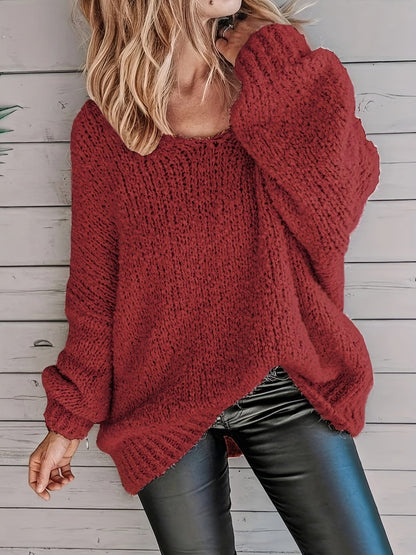 Donnette - Round Neck Long Sleeve Sweater