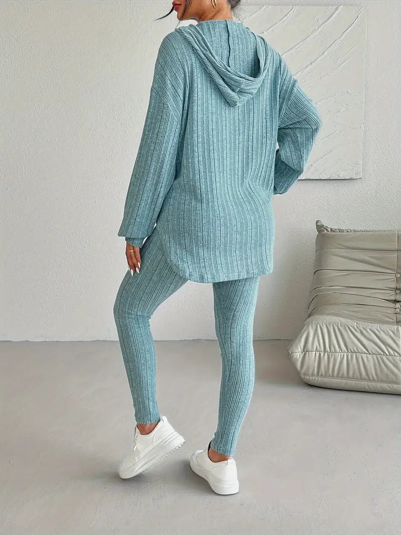 Soho Ribbed Knit Lounge Set