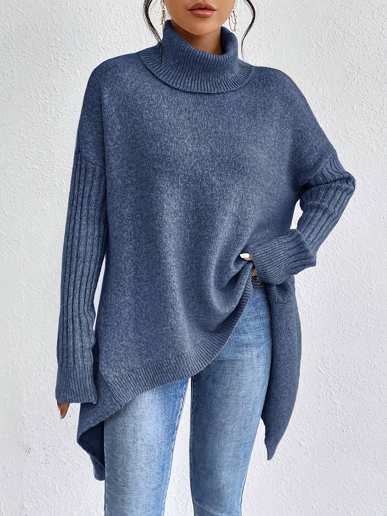 Aura Soft High Neck Jumper.