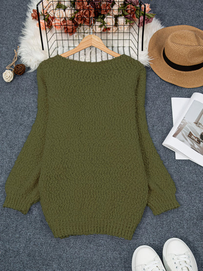 Donnette - Round Neck Long Sleeve Sweater