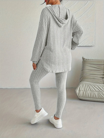 Soho Ribbed Knit Lounge Set