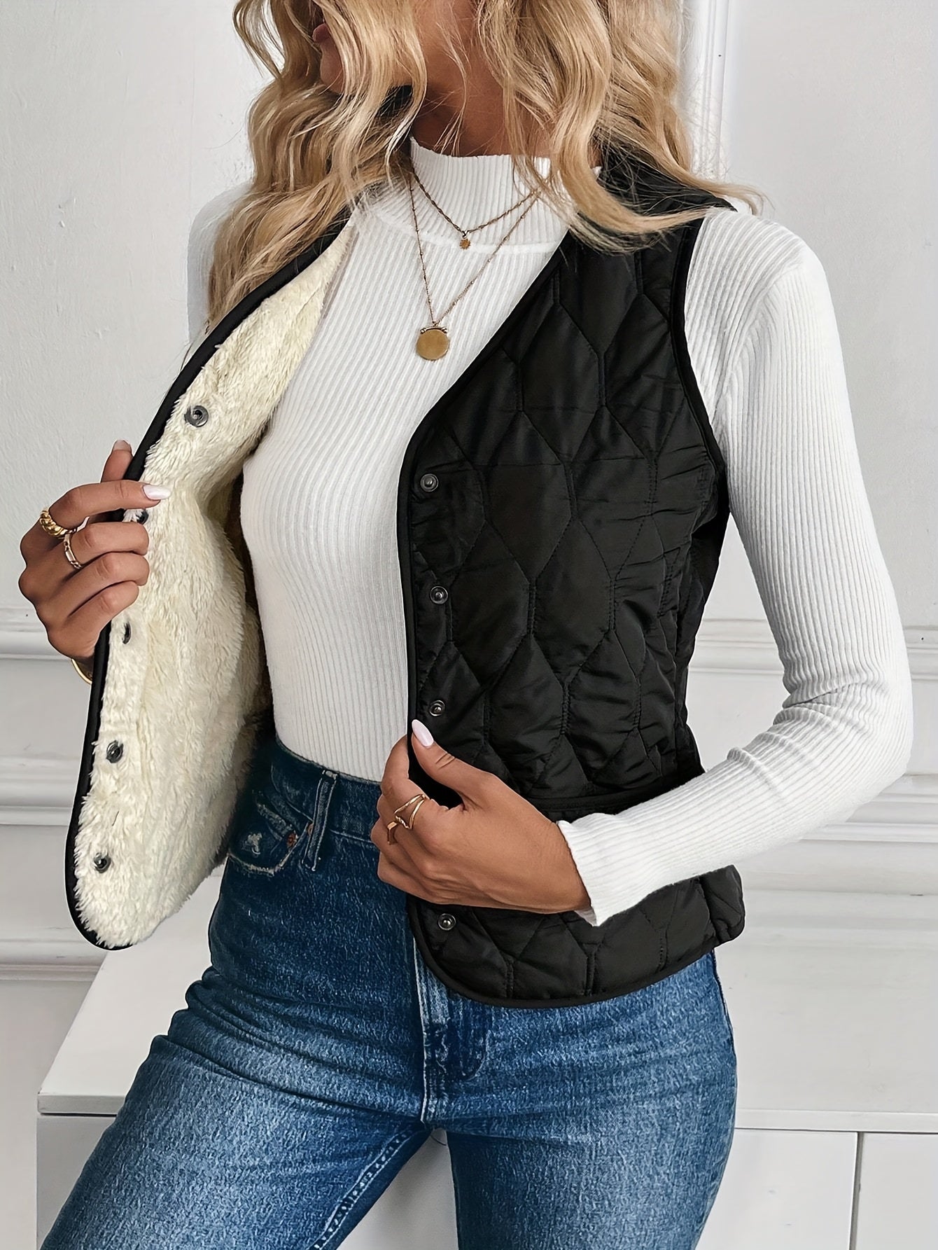 Summit Quilted Bomber Vest