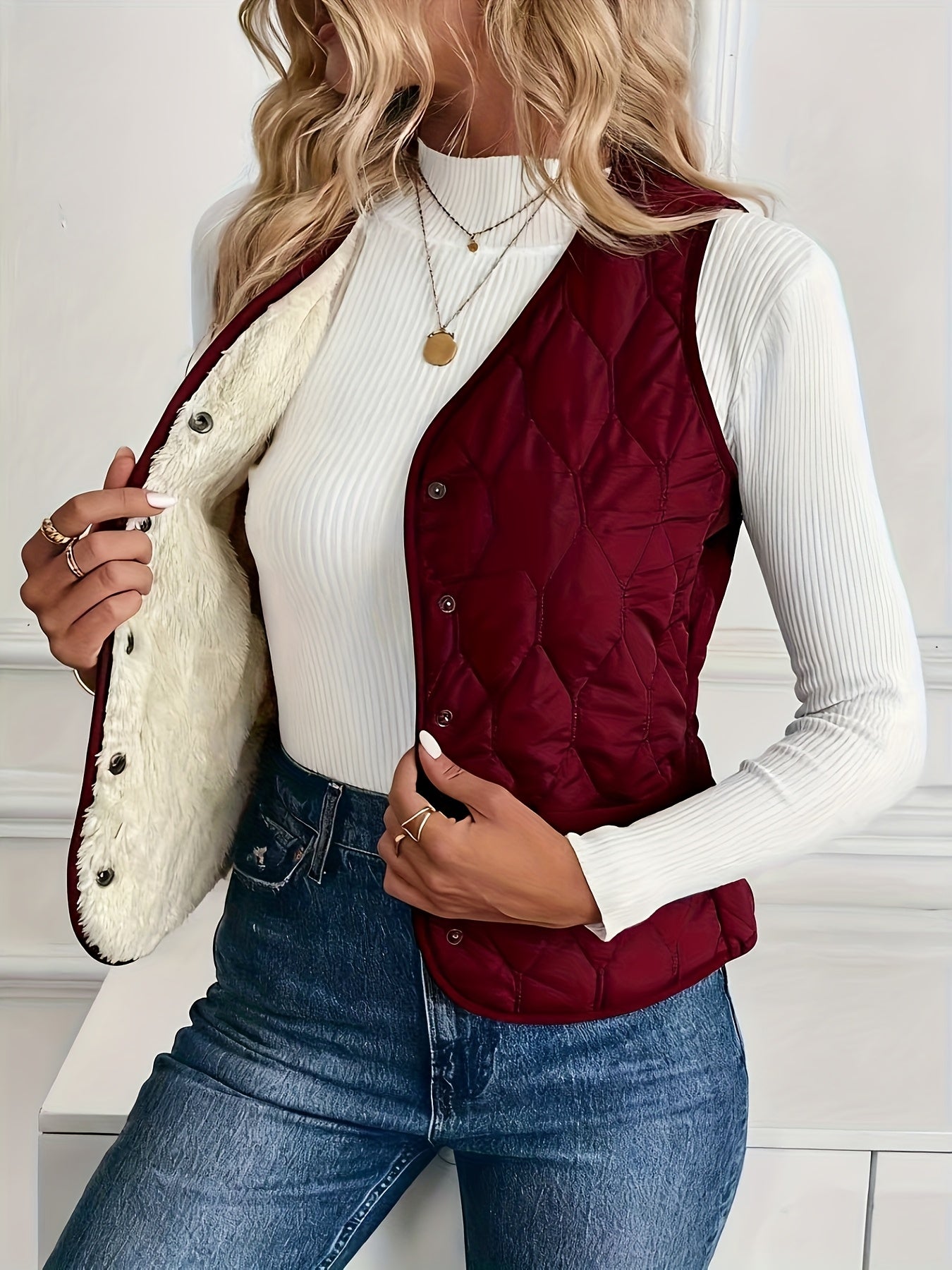 Summit Quilted Bomber Vest