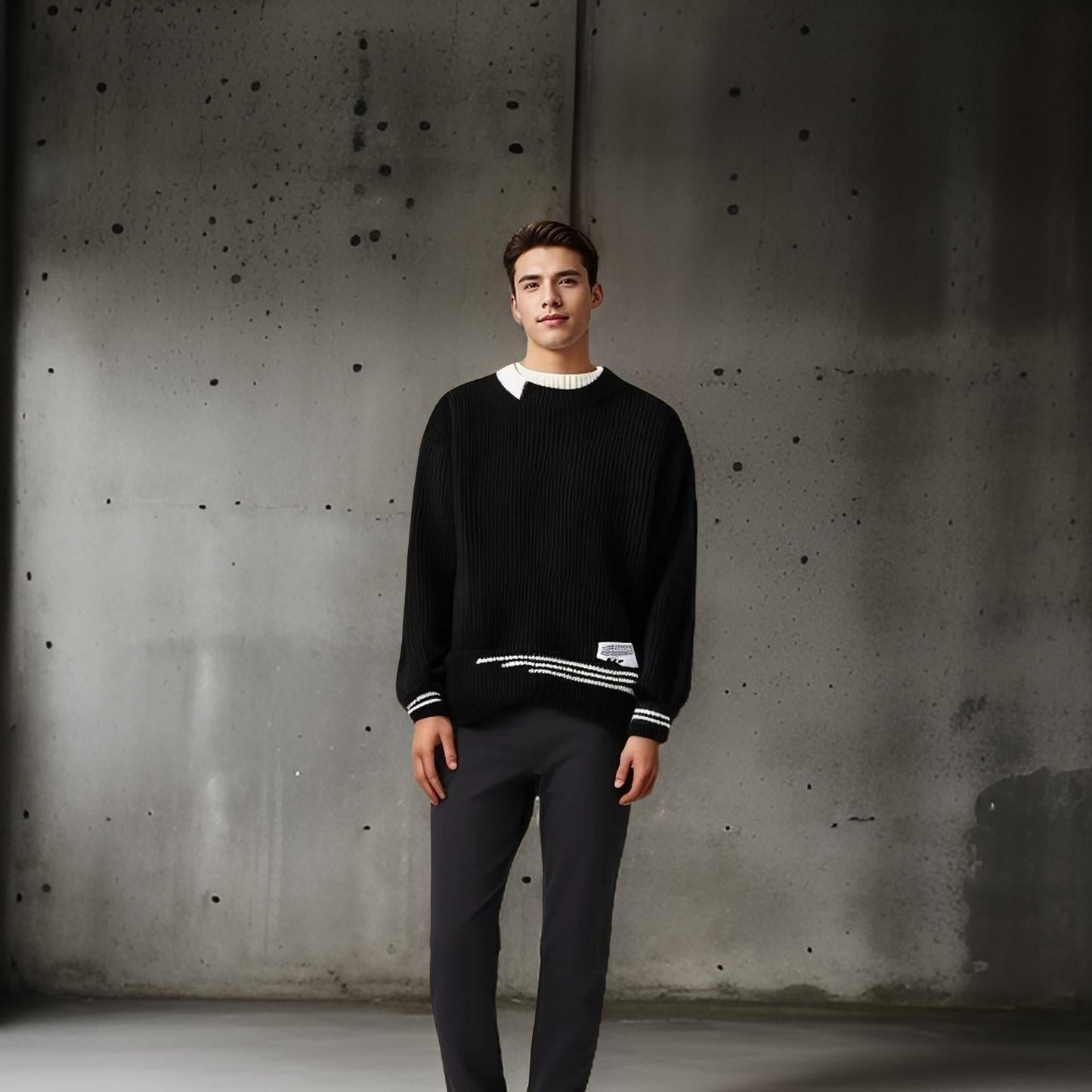 Trent - Round Neck knitted Sweater